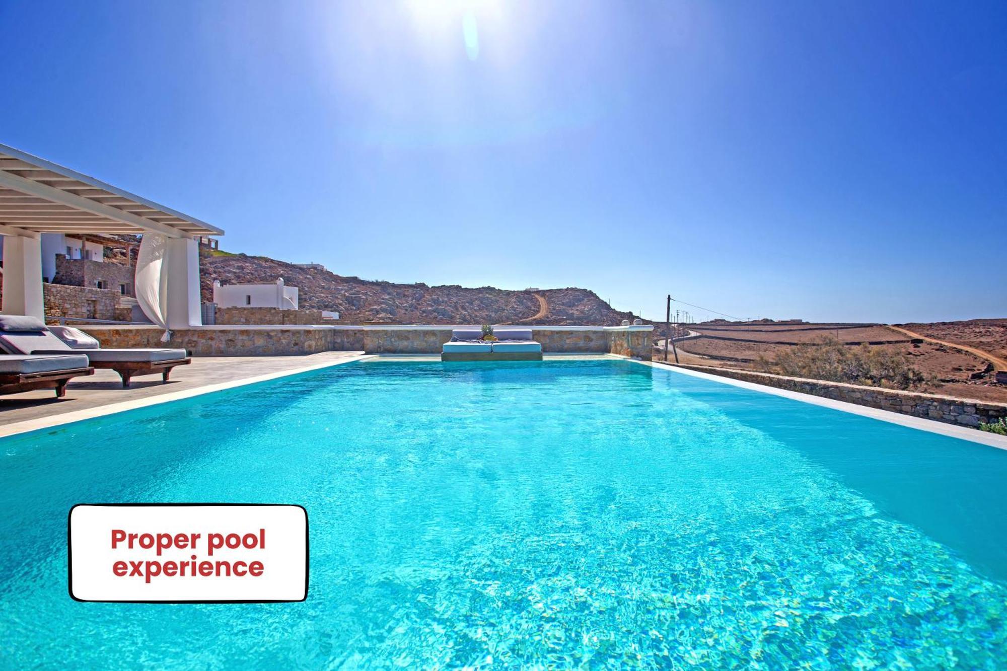Villa Panamera Mykonos, Private Heaven, Supreme View! Fanari  Ngoại thất bức ảnh