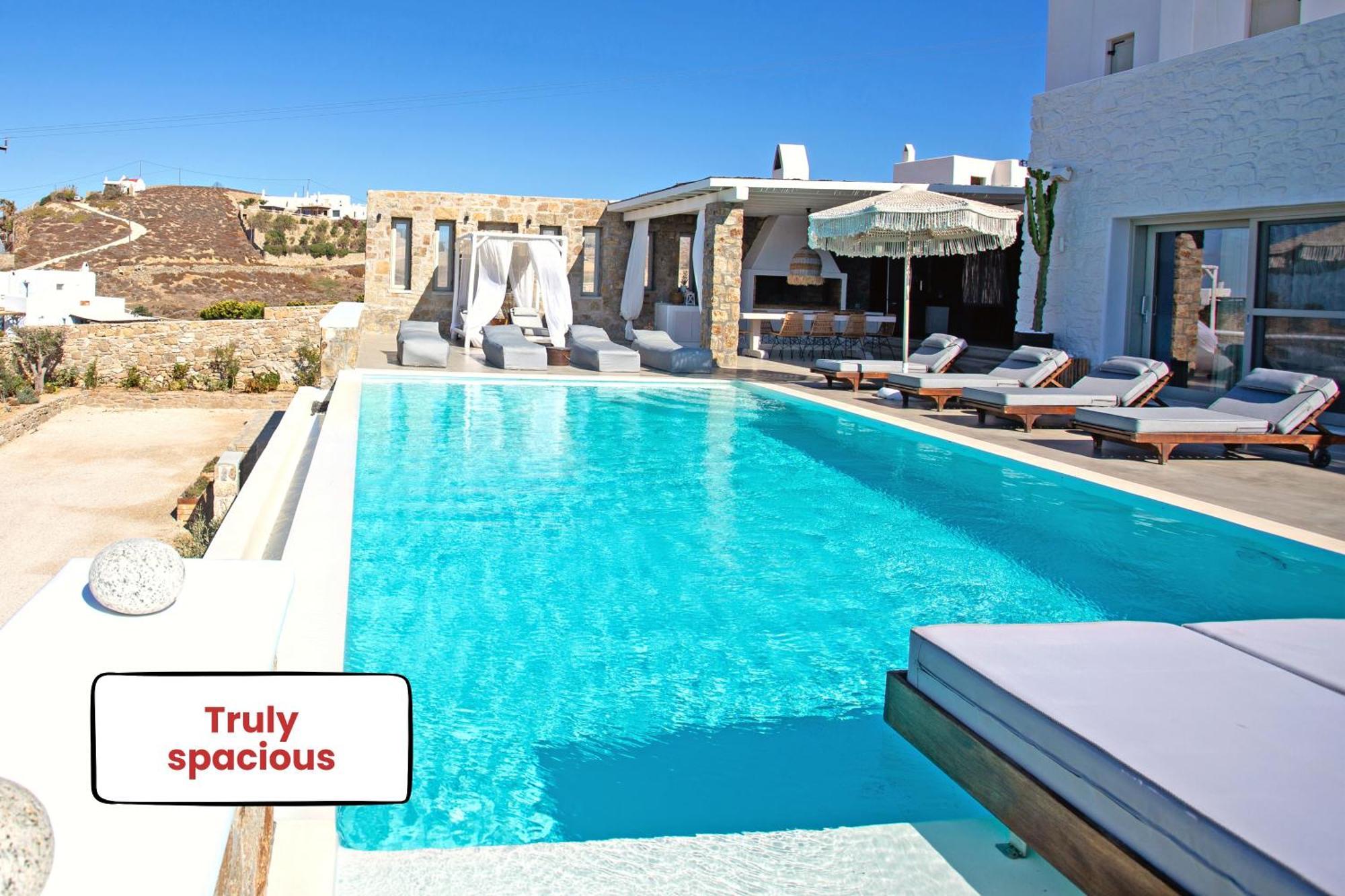 Villa Panamera Mykonos, Private Heaven, Supreme View! Fanari  Ngoại thất bức ảnh