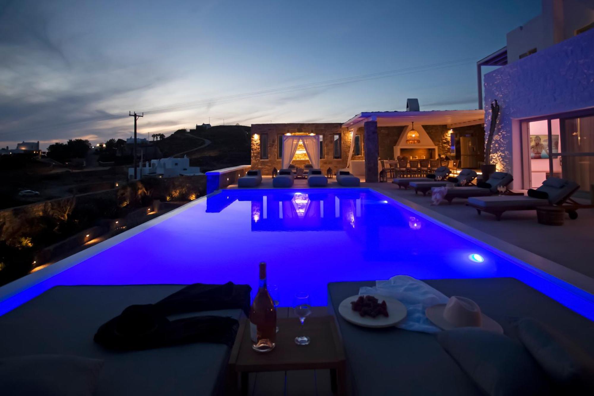 Villa Panamera Mykonos, Private Heaven, Supreme View! Fanari  Ngoại thất bức ảnh